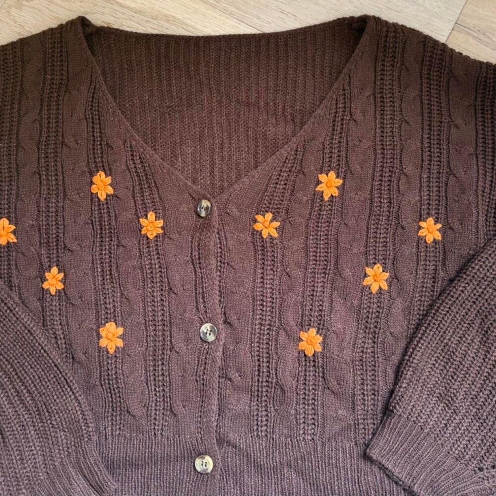 Unbranded Women's Brown Cardigan